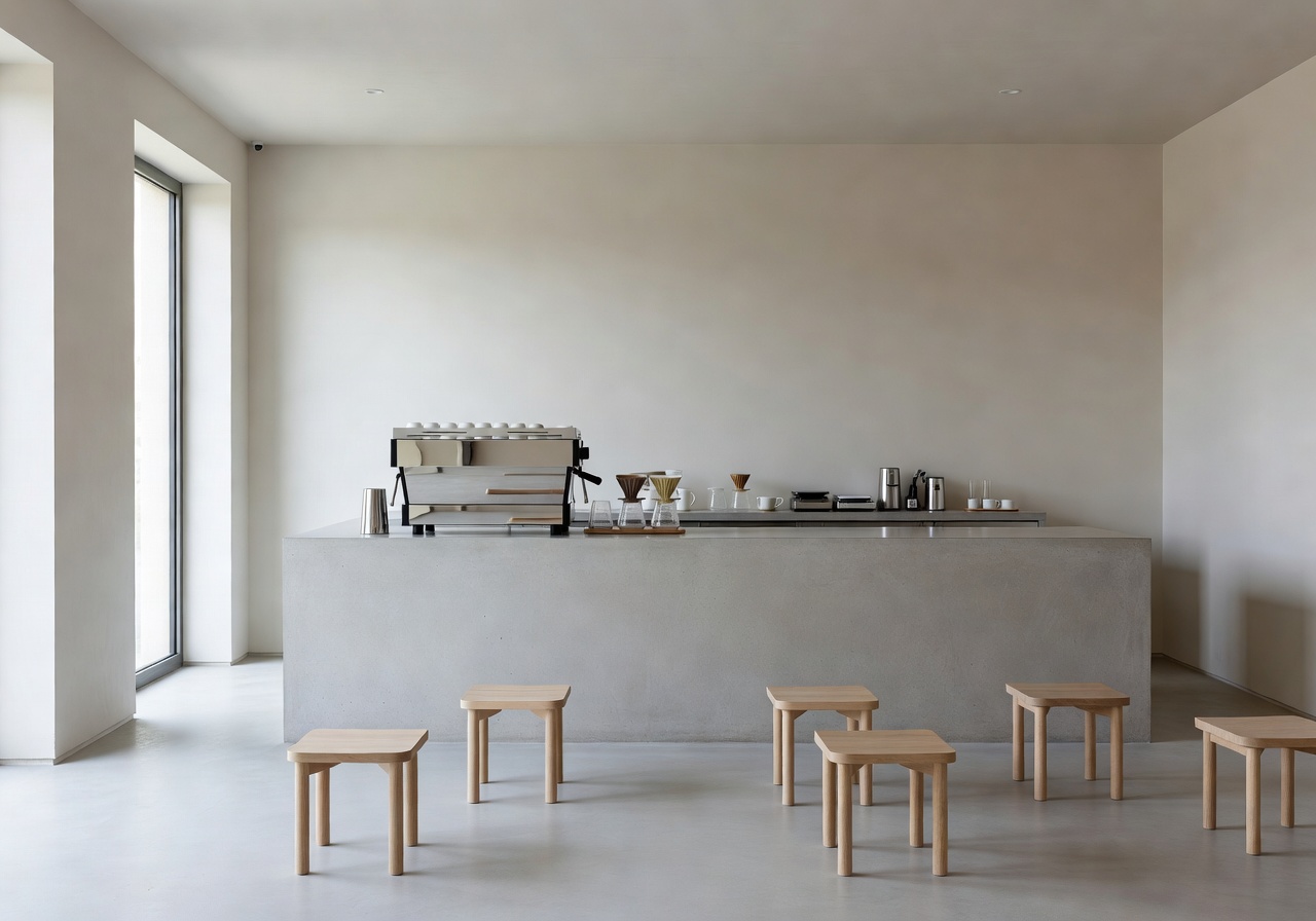 Trendy modern café in St. Julian's with contemporary design and specialty coffee